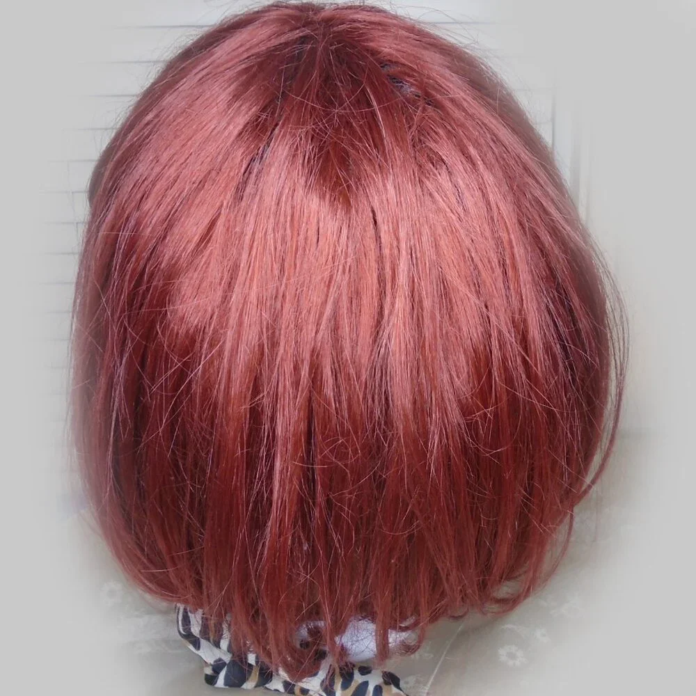 Red Hair Wig, Classic Bob for 50s Looks and 60s 70s 80s etc Styles - Picture 4 of 15